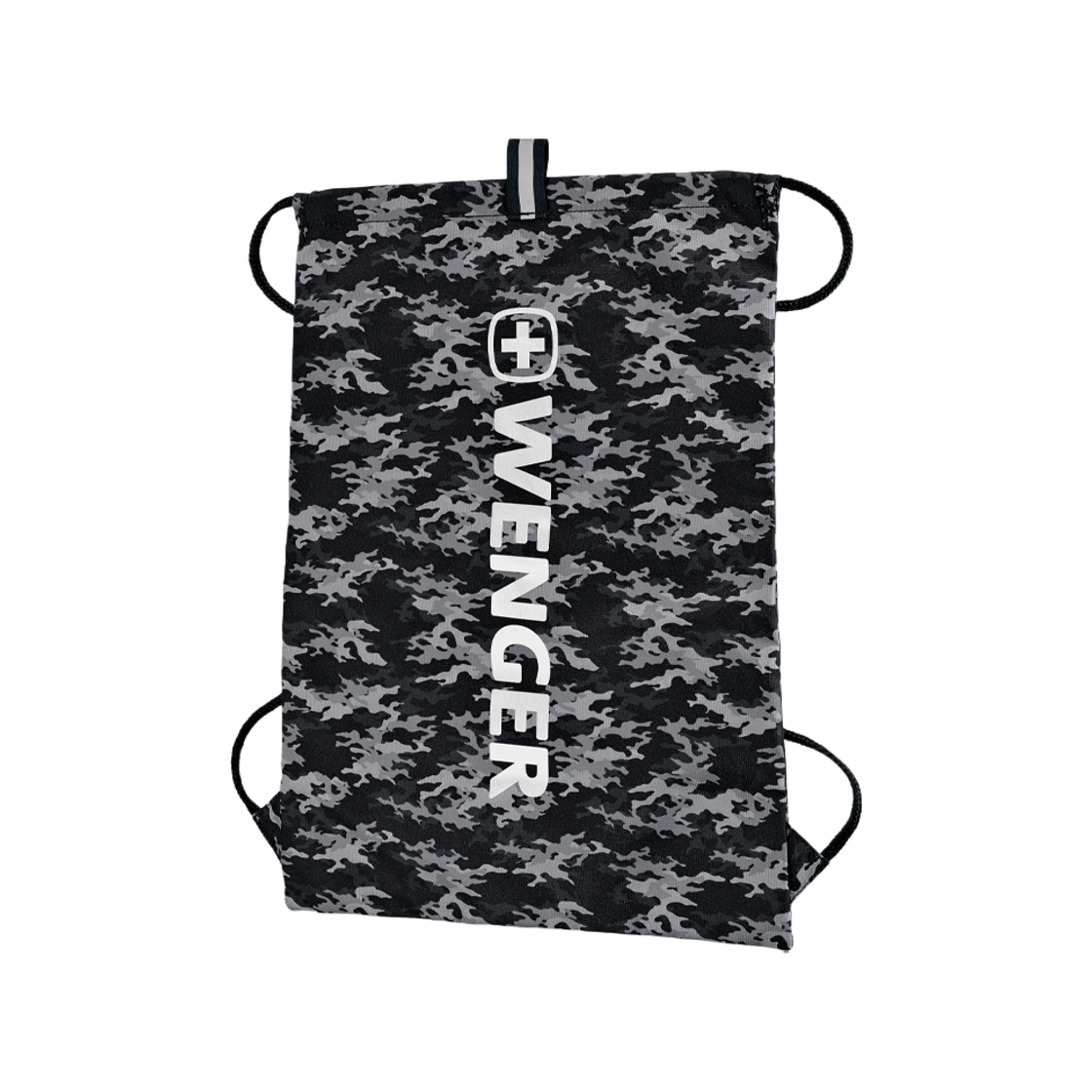 웽거 BTS 2020 플로우업 드로스트링 백 블랙 카모(WENGER BTS 2020 Flowup Drawstring Bag Black Camo)