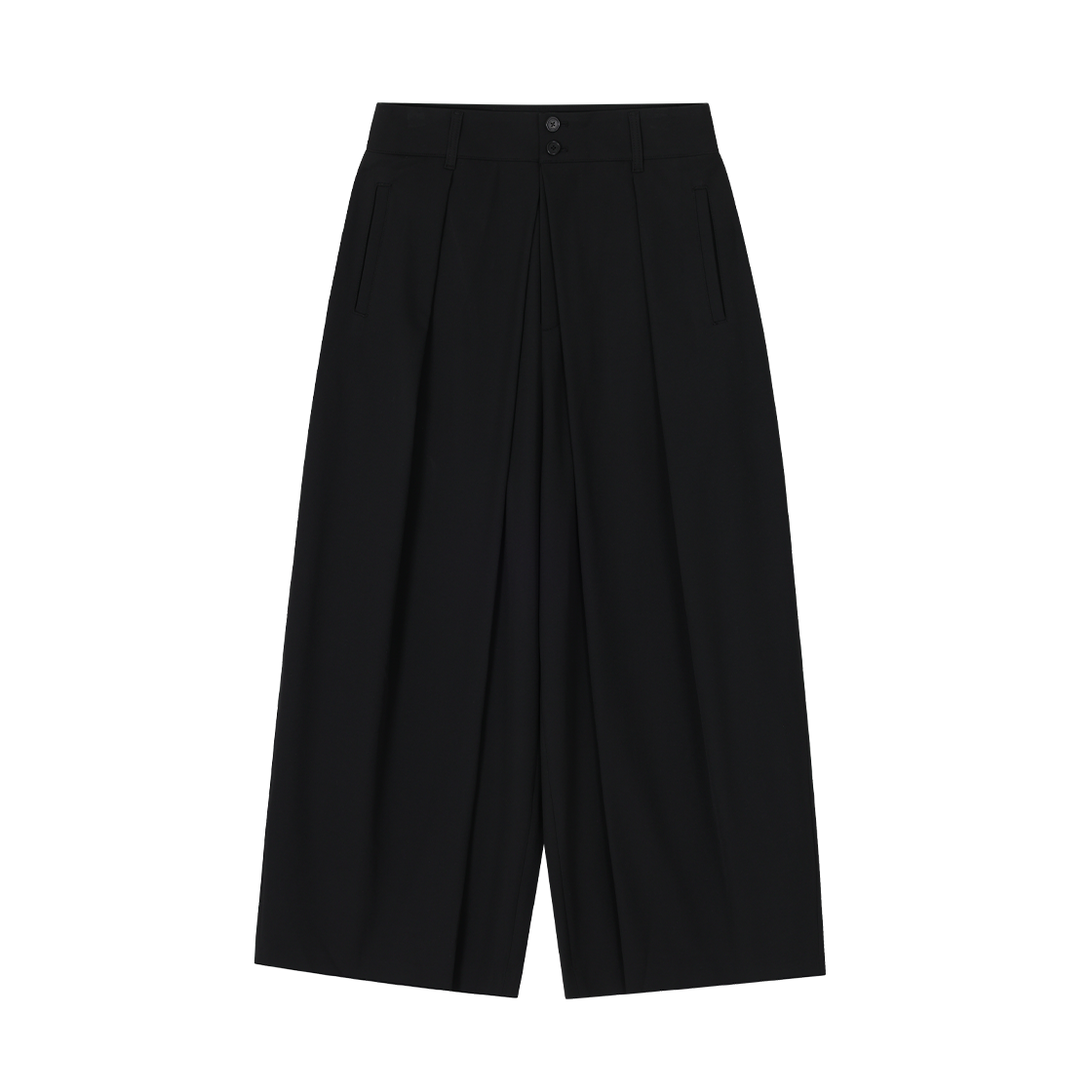SH5PT702BK SONGZIO COLLECTION Bias Wrap Wide Pants Black