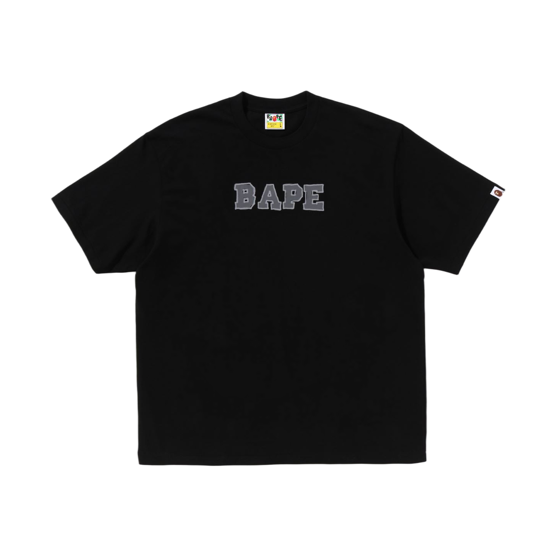 베이프 핸드 드로우 베이프 로고 릴렉스드 핏 티셔츠 블랙(BAPE Hand Draw Bape Logo Relaxed Fit T-Shirt Black) - 1