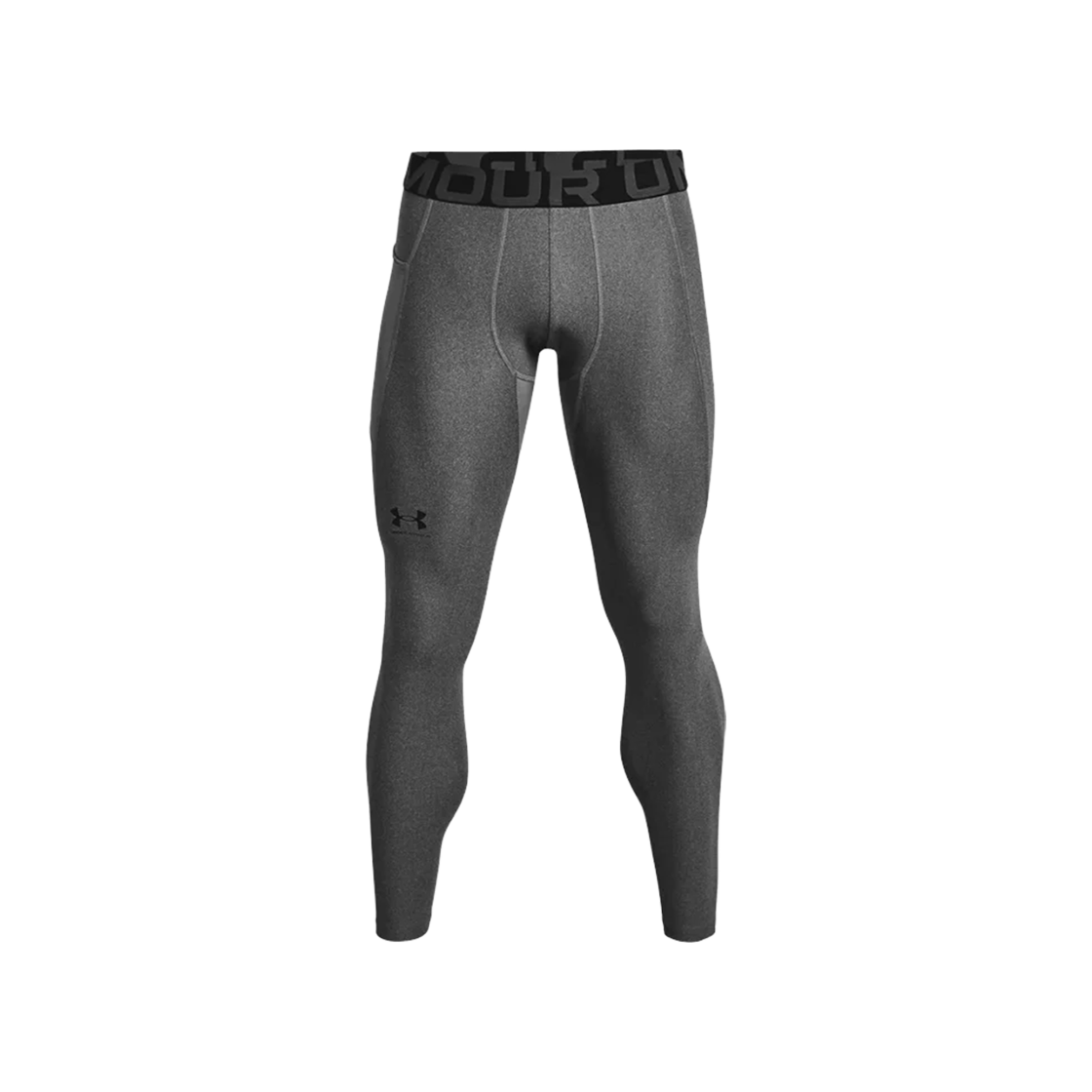 1361586-090 Under Armour HeatGear Leggings Carbon Heather Black