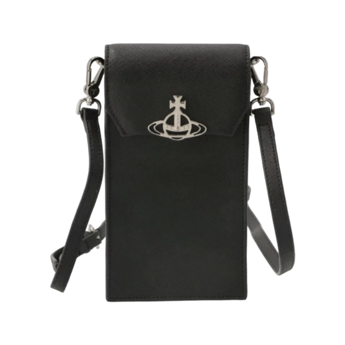 비비안 웨스트우드 사피아노 폰백 블랙(Vivienne Westwood Saffiano Phone Bag Black) - 1