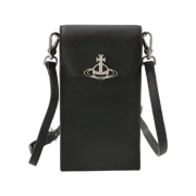 Vivienne Westwood Saffiano Phone Bag Black