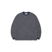 NOMANUAL NM Border Long Sleeve Tee Dark Navy