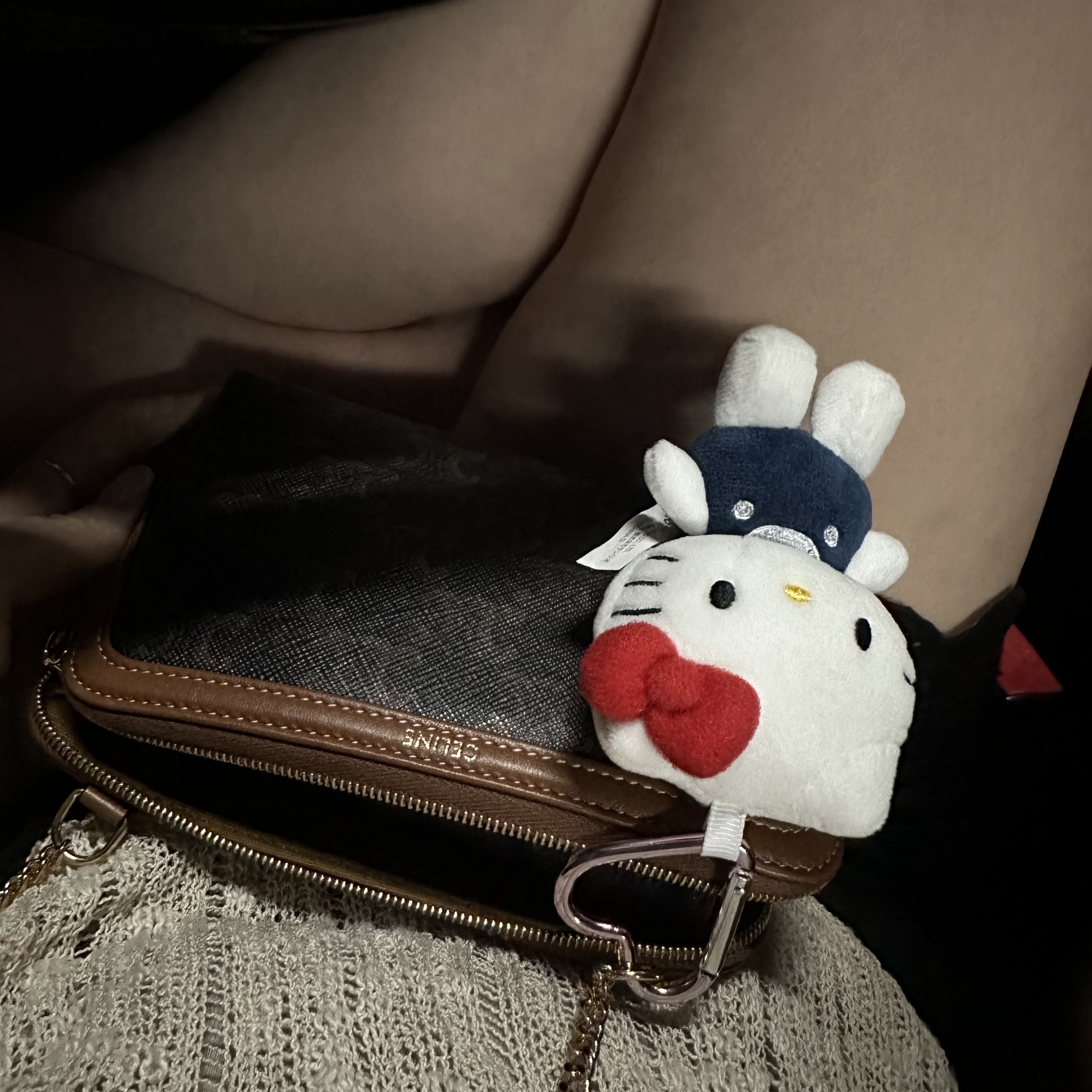 Sanrio Hello Kitty Mini Mascot Holder 착용 스타일