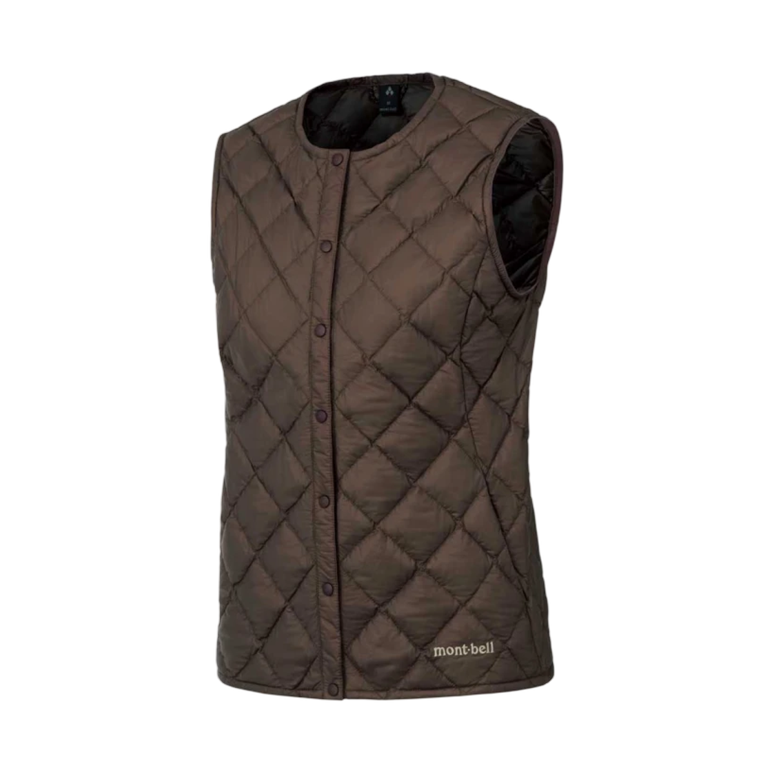 1101506 (W) Montbell Superior Down Round Neck Vest Dark Brown