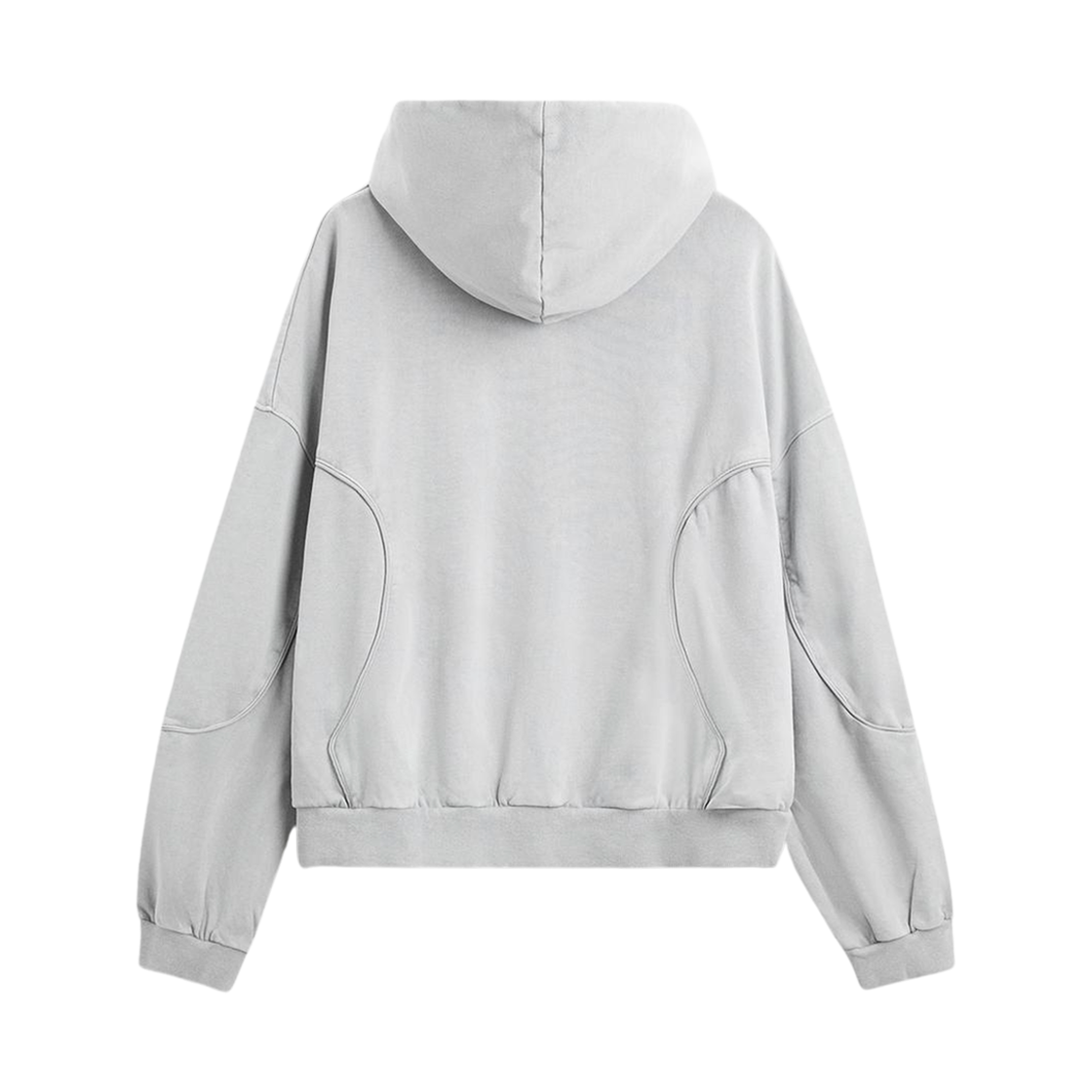 자라 워시드 박시 핏 스웨트셔츠 라이트 그레이(Zara Washed Boxy Fit Sweatshirt Light Grey) - 2