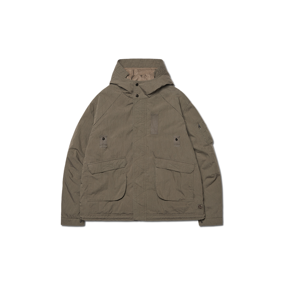 NMWF52JP02CHA NOMANUAL Hooded Flight Jumper Charcoal