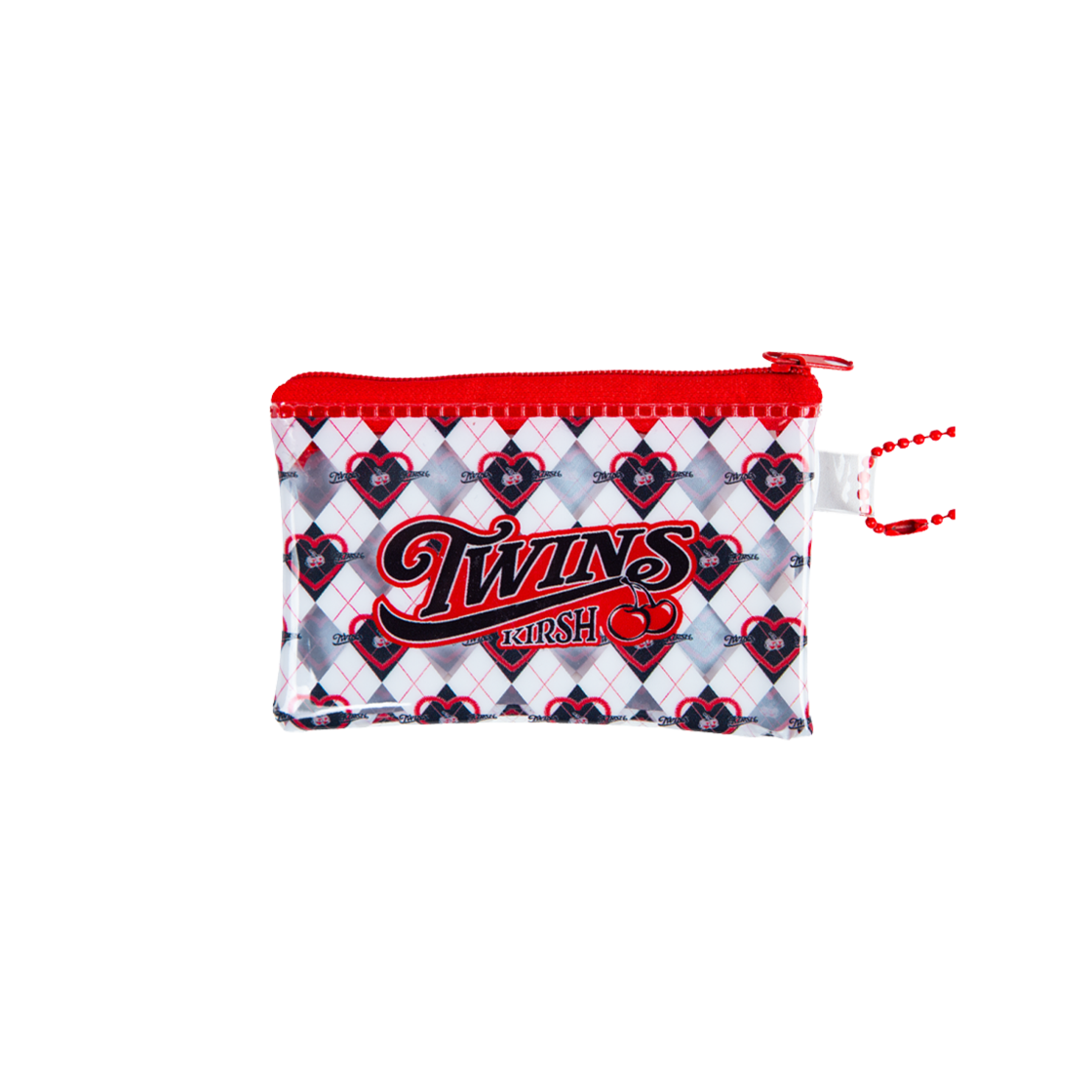 LG 트윈스 x 키르시 체리 트윈스 미니 카드 홀더 레드(LG Twins x Kirsh Cherry Twins Mini Card Holder Red)