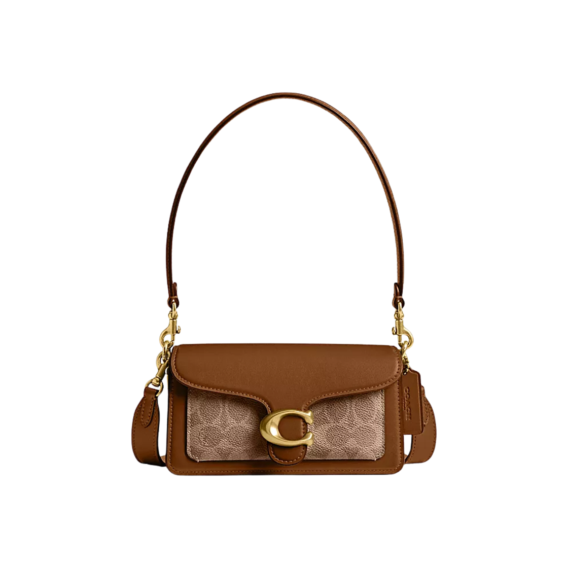 CY200-B4N4 Coach Tabby Shoulder Bag 20 in Signature Canvas Tan Brown