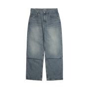 Sansan Gear Washing Denim Pants Blue