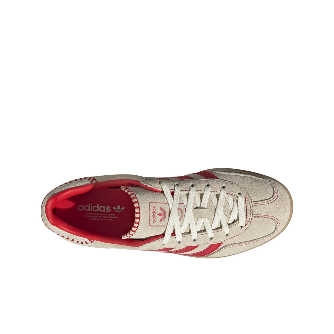 (W) 아디다스 가젤 인도어 베이지 베러 스칼렛((W) Adidas Gazelle Indoor Beige Better Scarlet) - 2