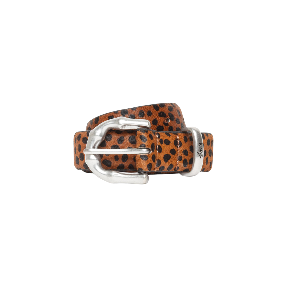 스투시 밤부 버클 벨트 헤어리 레오파드 패턴(Stussy Bamboo Buckle Belt Hairy Leopard Pattern)