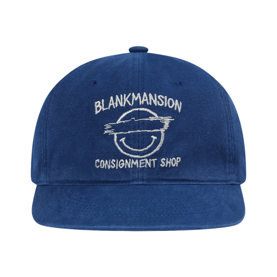 더가이즈 블랭크맨션 수베니어 워시드 코튼 캡 블루(The Guys BLANKMANSION Washed Cotton Souvenir Cap Blue)