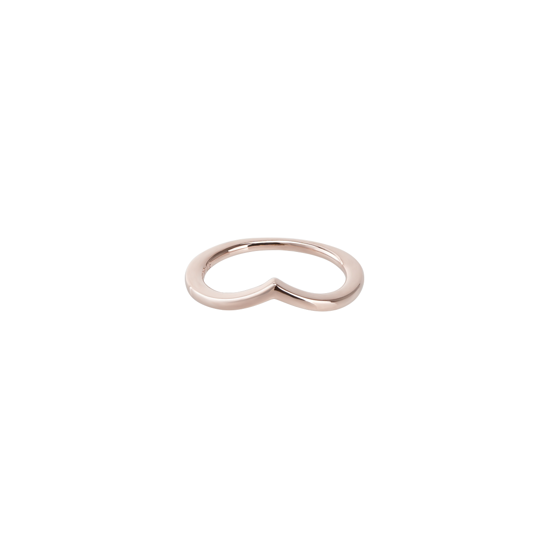 (W) 판도라 폴리쉬드 위시본 링 로즈 골드 플래팅((W) Pandora Polished Wishbone Ring Rose Gold Plated)