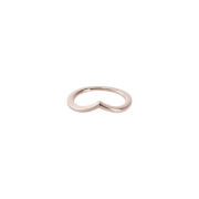 (W) Pandora Polished Wishbone Ring Rose Gold Plated
