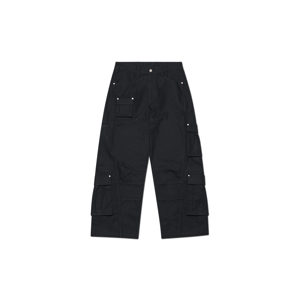 NMWF52CP03WBK NOMANUAL 9p Cargo Pants Washed Black