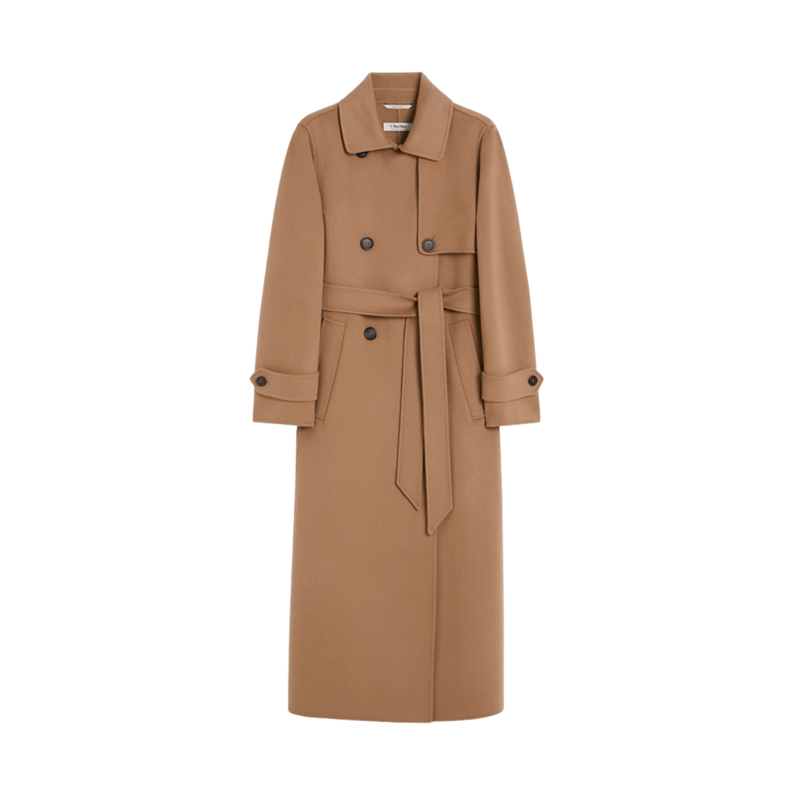 SEM-045 (W) S Max Mara Sem Virgin Wool Coat Camel