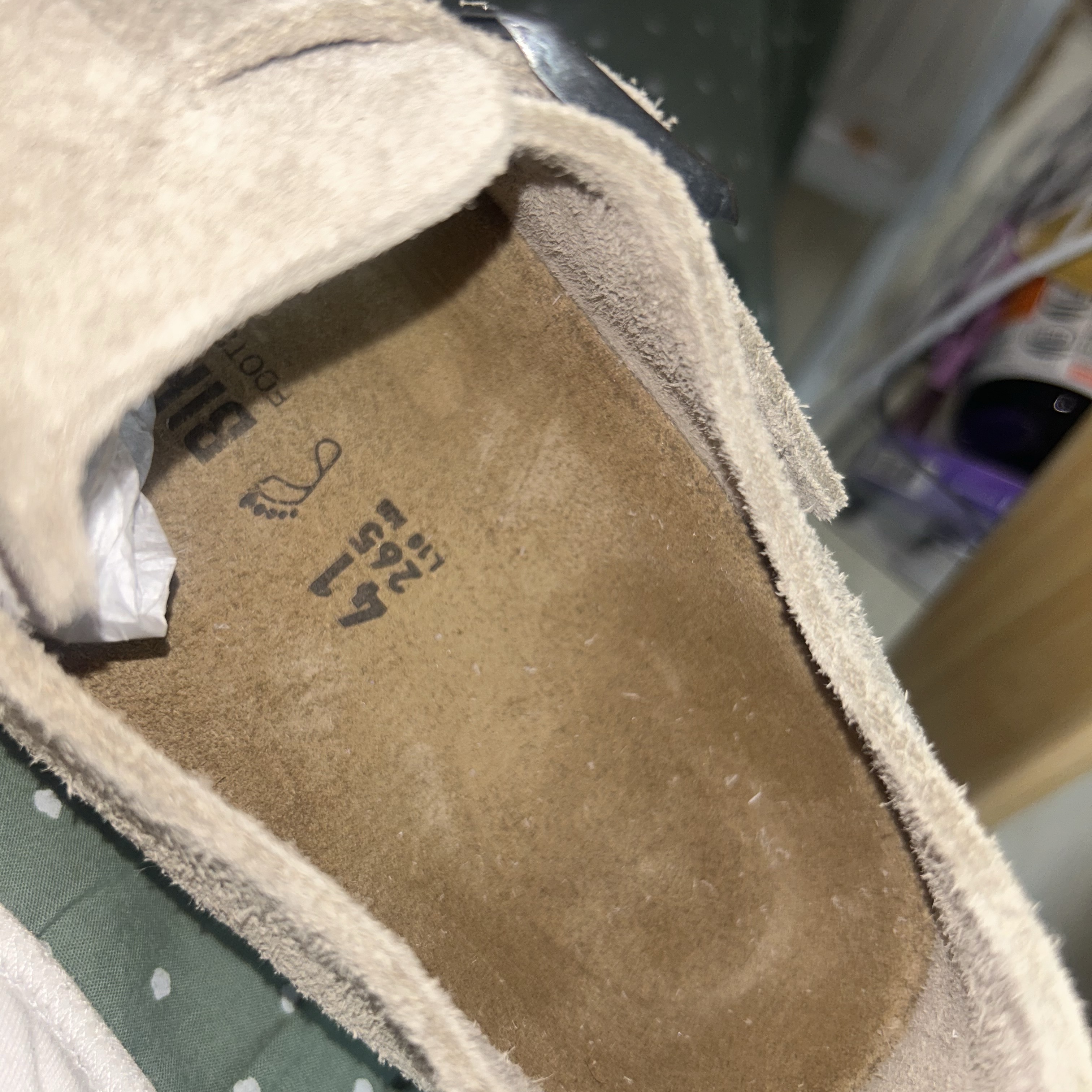 Birkenstock London BS Suede Leather Taupe - Regular 착용 스타일 - 9