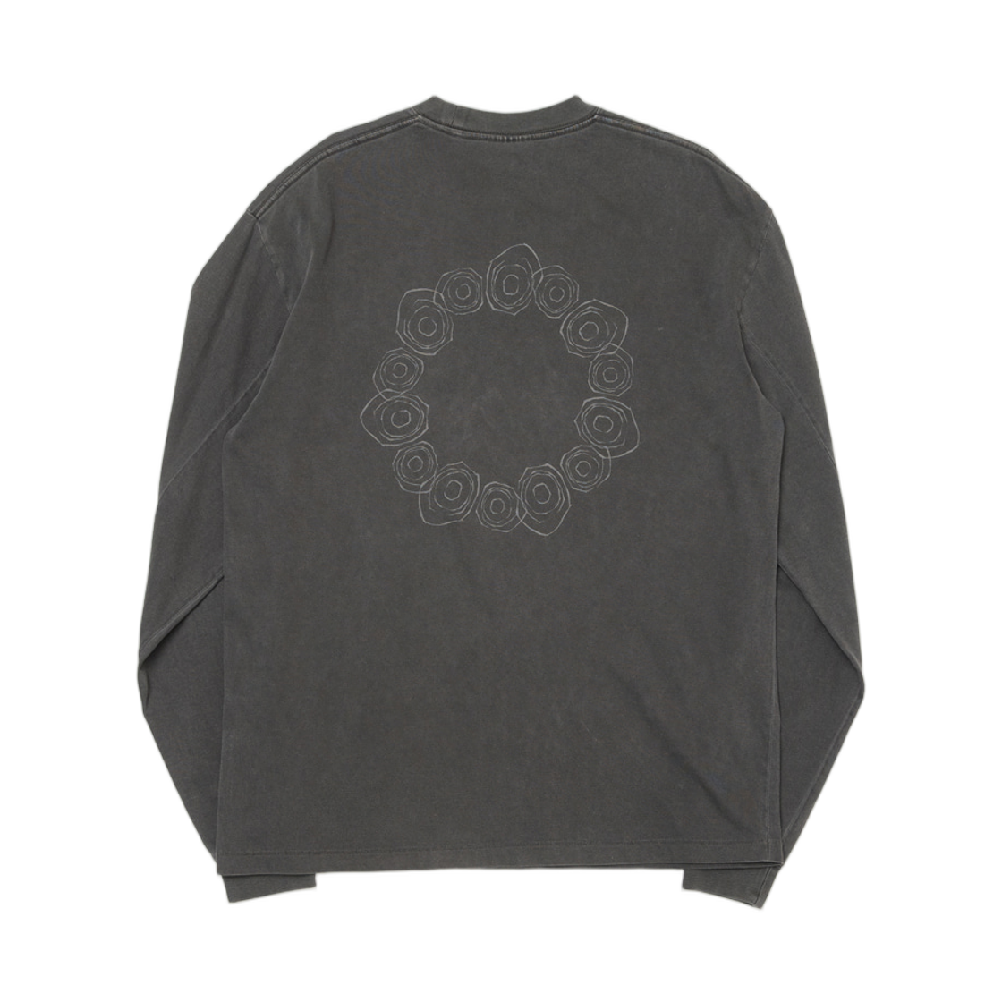 해칭룸 x 시라카미 우즈 티셔츠 다이드 차콜(Hatchingroom x Shirakami Woods T-Shirt Dyed Charcoal) - 2