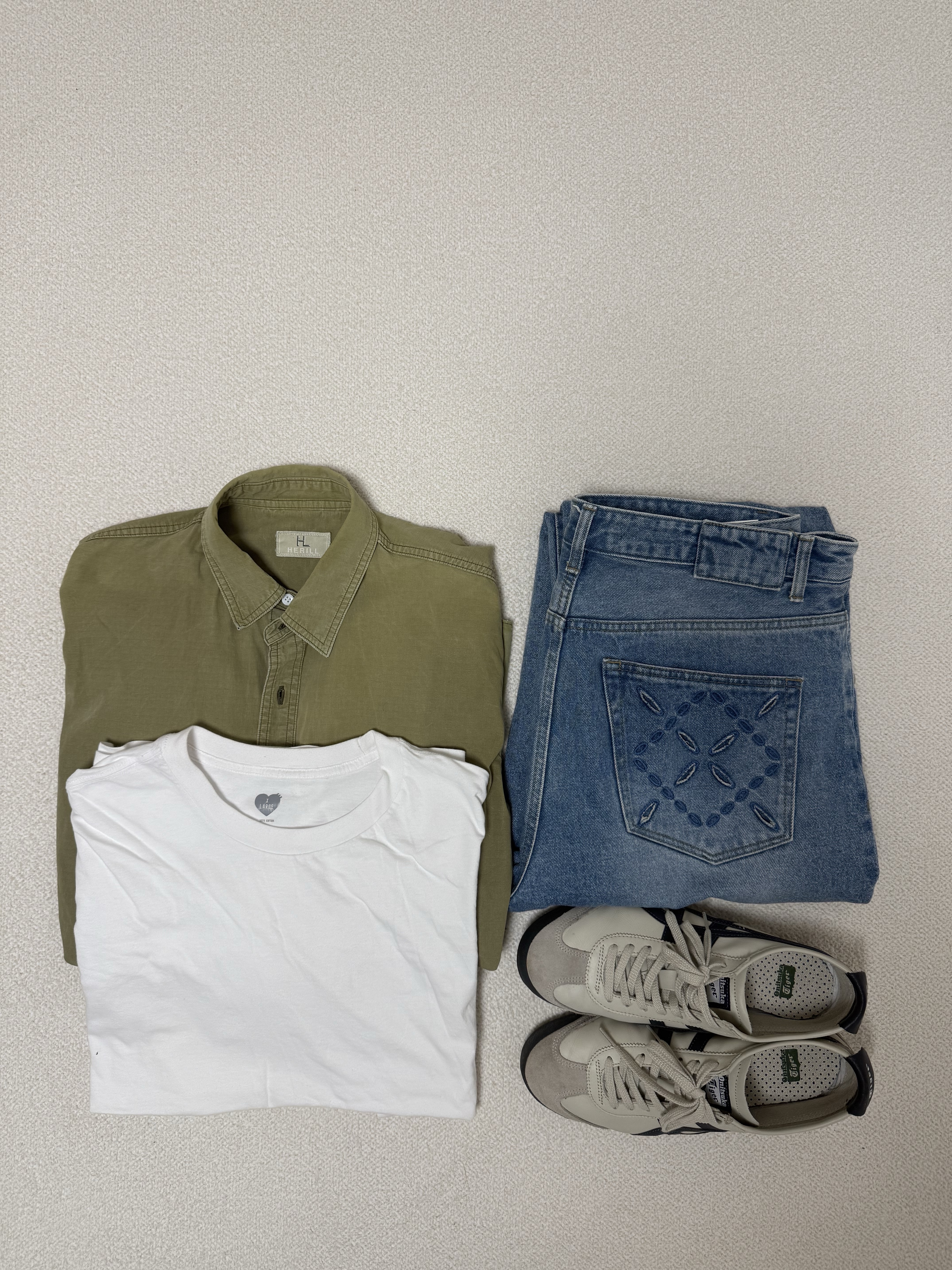 Onitsuka Tiger Mexico 66 Birch 착용 스타일 - 1