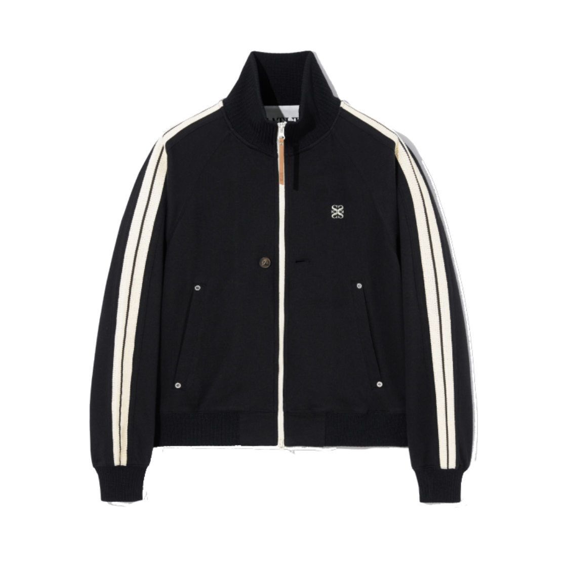 SA251MTJ02BK SATUR Lawton All Day Track Zip Up Jacket Caviar Black