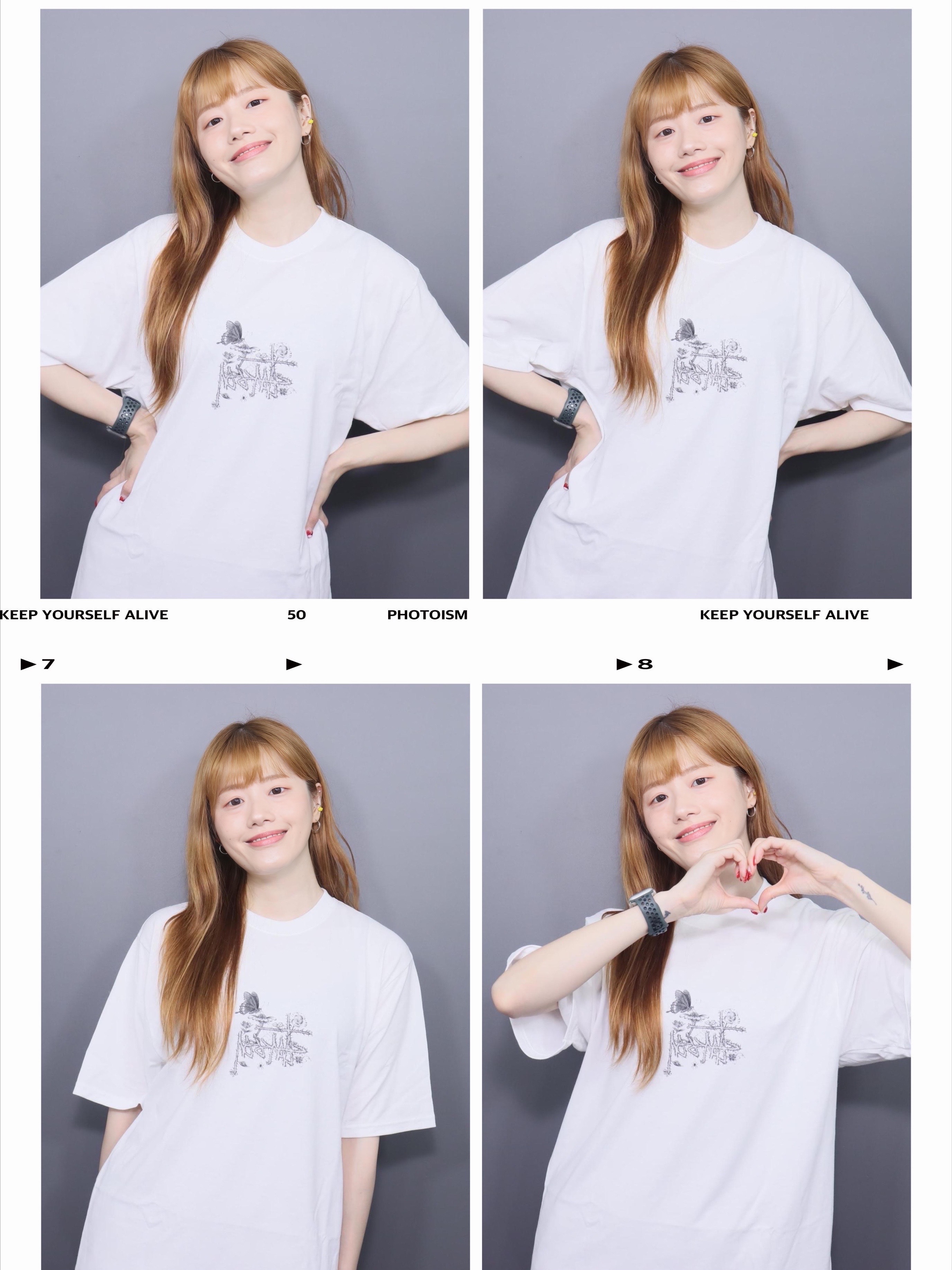 Stussy In Bloom T-Shirt White 착용 스타일