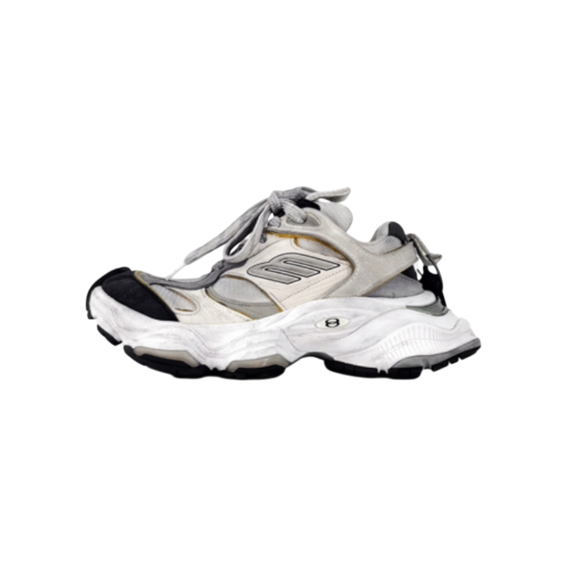 ITM8KNQLJOKC Balenciaga Women's Cargo Sneakers White Gray