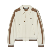 SATUR Lawton Collar Track Zip-up Jacket Resort Cream