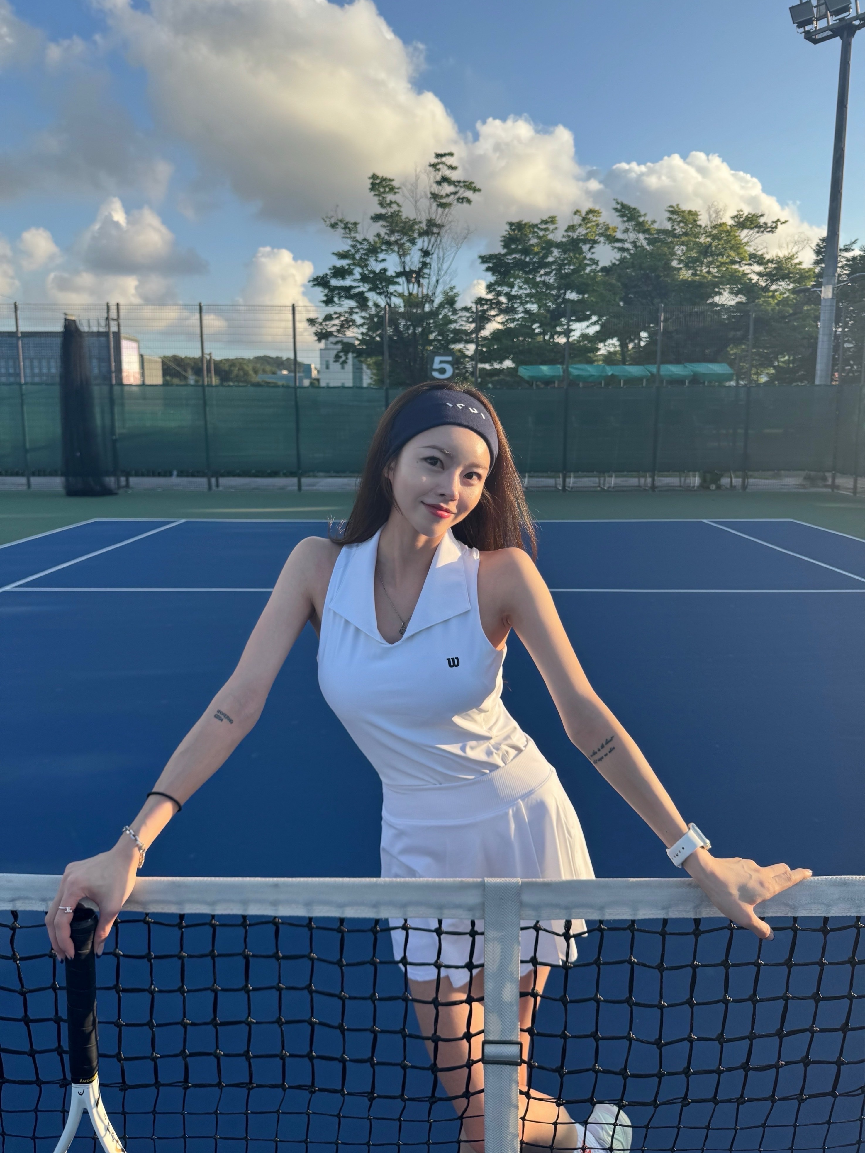 Head Speed Team L Tennis Racket 265g White (Without String), (W) Nike Court Advantage Dri-Fit Short Tennis Skirt White - Asia 착용 스타일 - 4