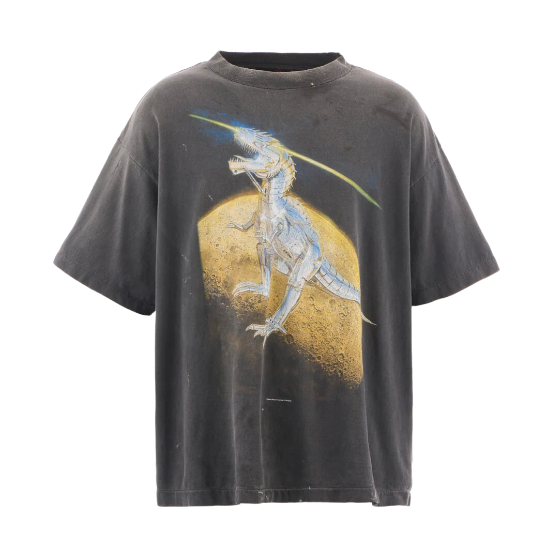 HR1-0000-C76 Saint Mxxxxxx x Hajime Sorayama T-Rex S/S T-Shirt Black - 25AW