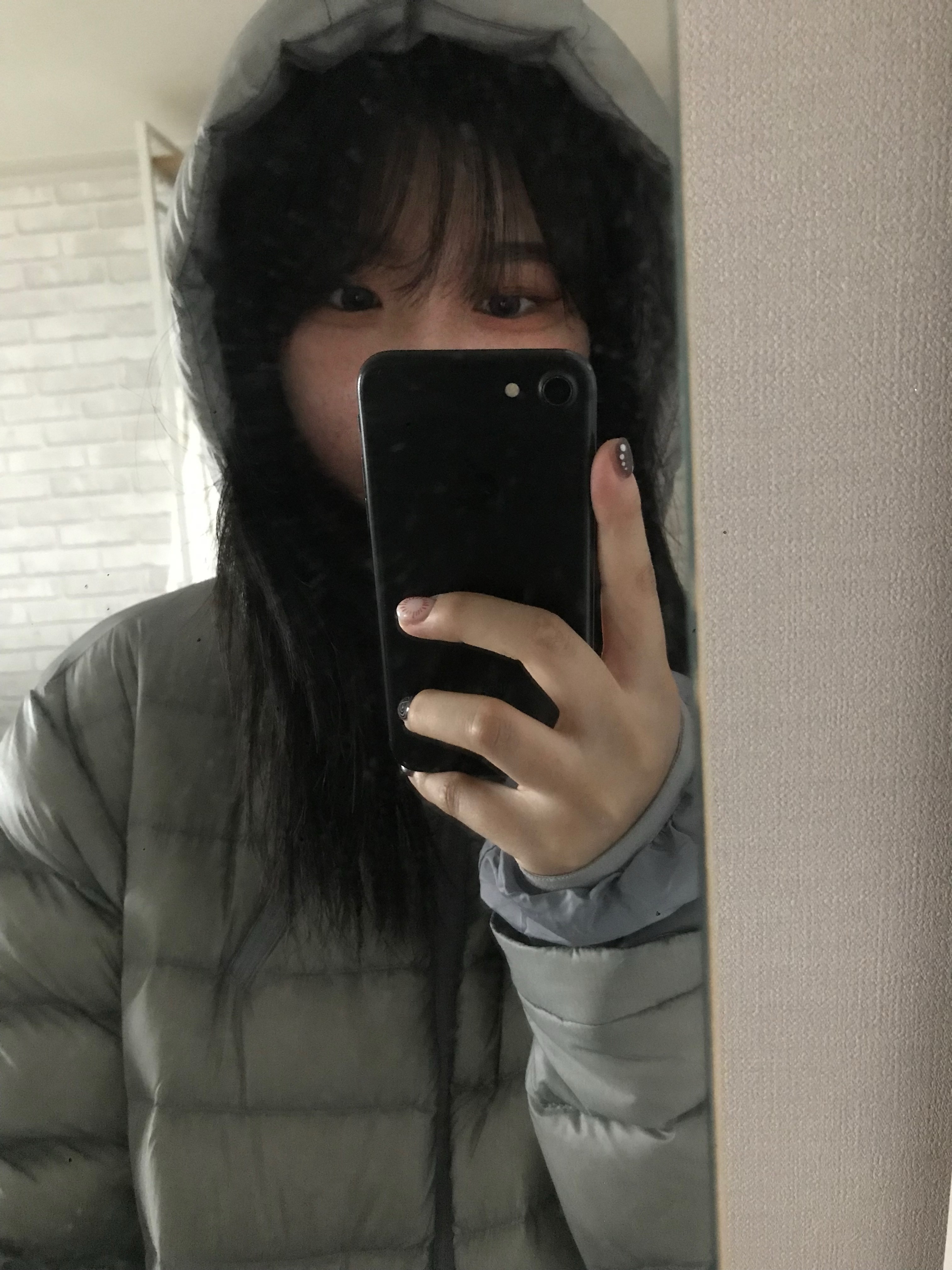 Sansan Gear Suffix Puffer Jacket Grey - 24FW 착용 스타일 - 1