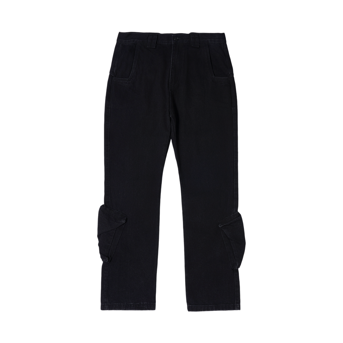 P0000CGT Plasticproduct MPa Ankle Cargo Pants Black