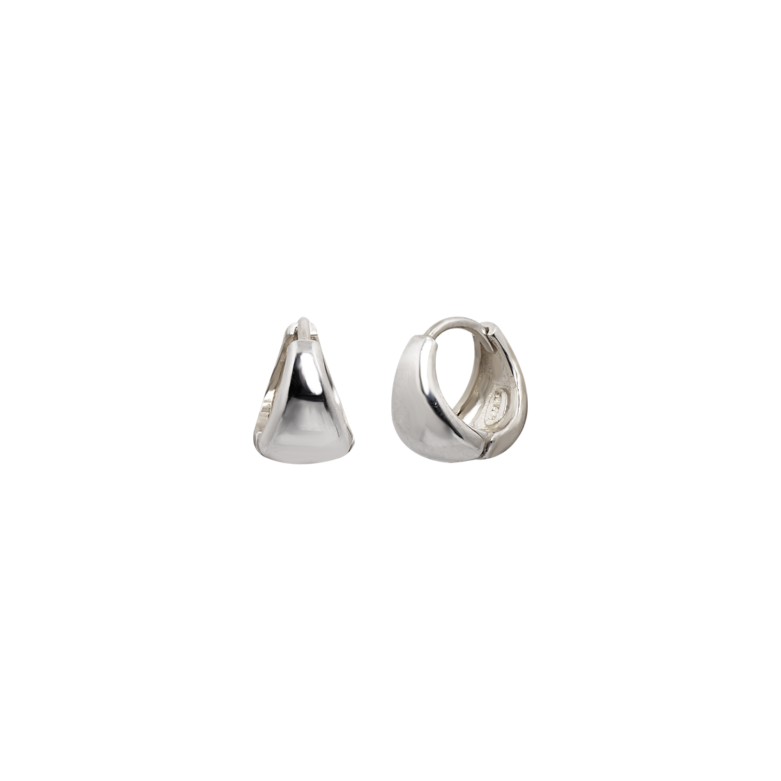 러브미몬스터 [실버] 뉴 미니 콘 링 귀걸이 (XS) 실버(lovememonster [Silver] New Mini Cone Ring Earrings (XS) Silver) - 1