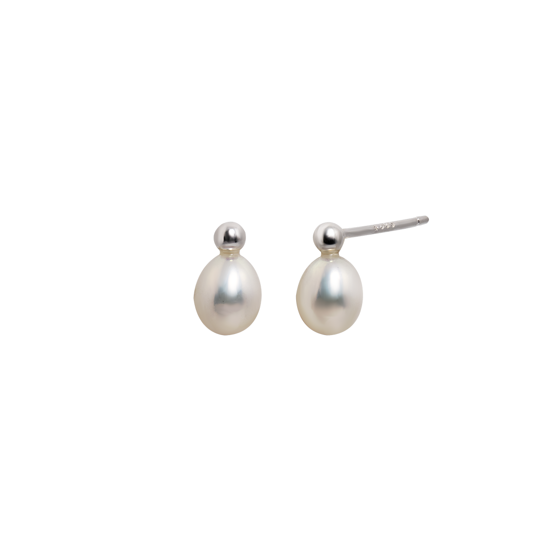 러브미몬스터 [실버] 펄 드롭 귀걸이 실버(lovememonster [Silver] Tini Pearl Drop Earrings Silver) - 1