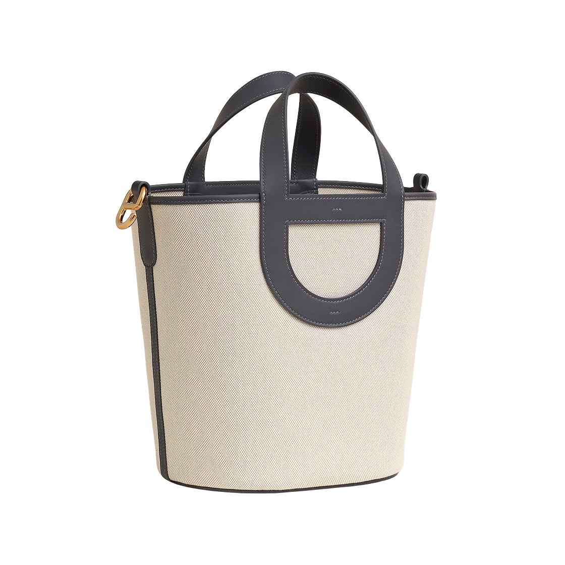 에르메스 인 더 루프 23 백 H 캔버스 스위프트 & 옐로우 골드 하드웨어 에크루 블루 글레이셔 아두와즈(Hermes In The Loop 23 Bag H Canvas Swift & Yellow Gold Ecru Bleu Glacier Ardoise) - 3