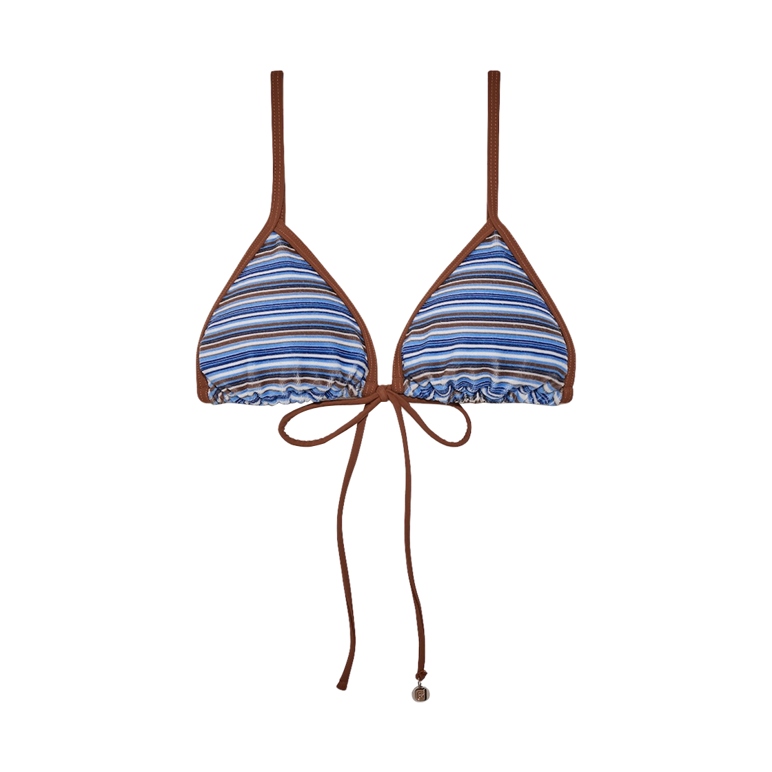 - (W) Glowny Triangle Bikini Top Blueberry Muffin