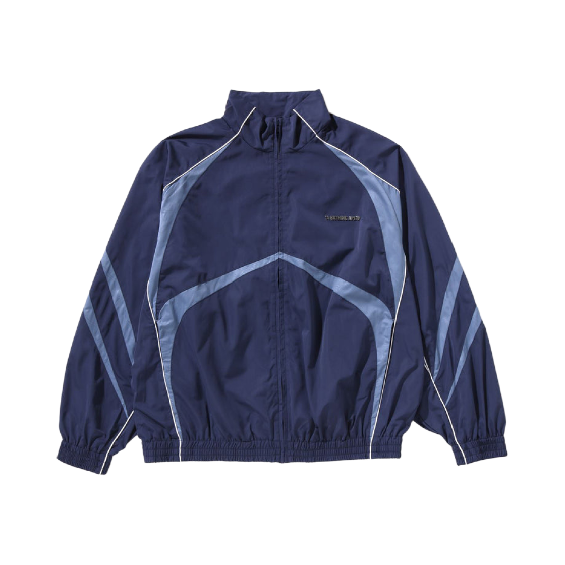 베이프 라인 카모 메탈 로고 트랙 자켓 네이비(BAPE Line Camo Metal Logo Track Jacket Navy)