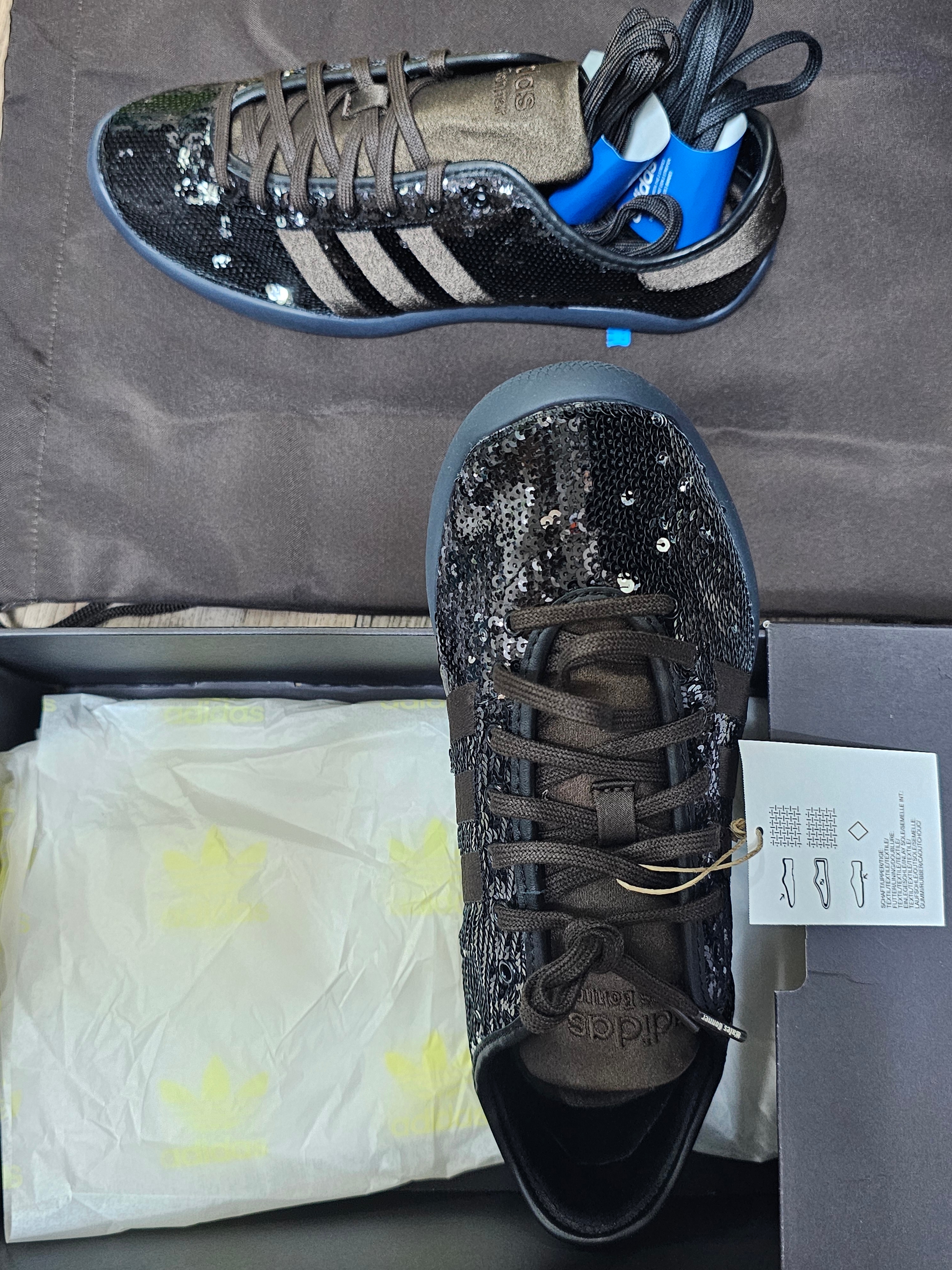 Adidas x Wales Bonner Karintha Sequin Black Silver 착용 스타일