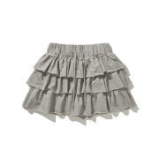 DAUSPICE Tutu Cotton Skirt Pants Gray