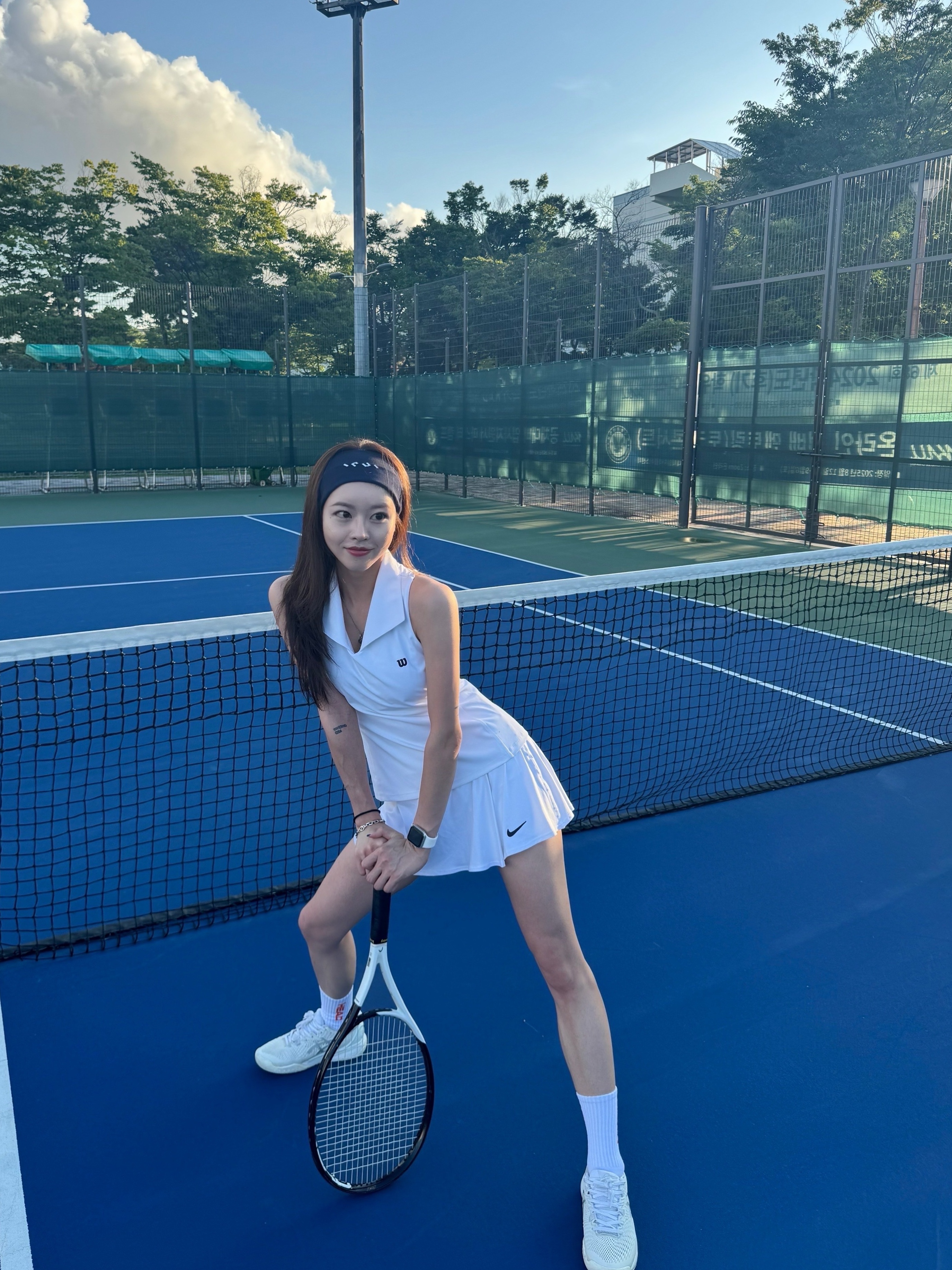 Head Speed Team L Tennis Racket 265g White (Without String), (W) Nike Court Advantage Dri-Fit Short Tennis Skirt White - Asia 착용 스타일 - 6