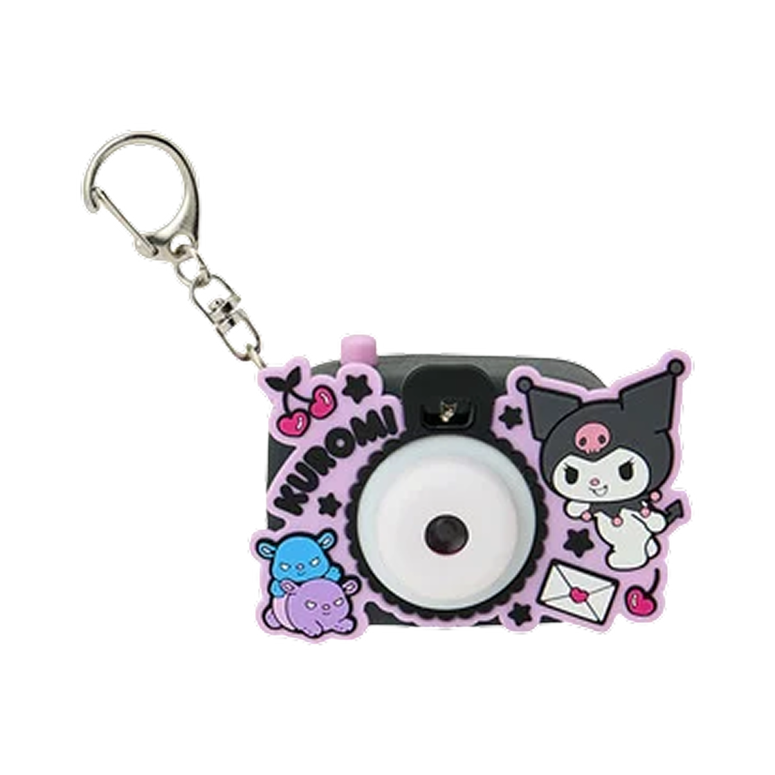 73865 Sanrio Kuromi Camera-Shaped Light Scope Miniature Toy Keychain