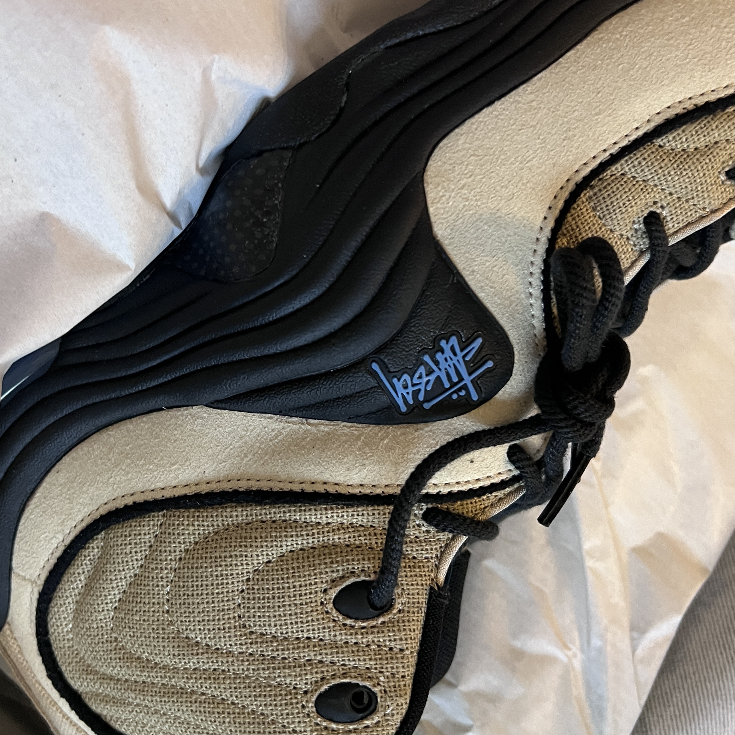 Nike x Stussy Air Penny II Rattan and Limestone 착용 스타일