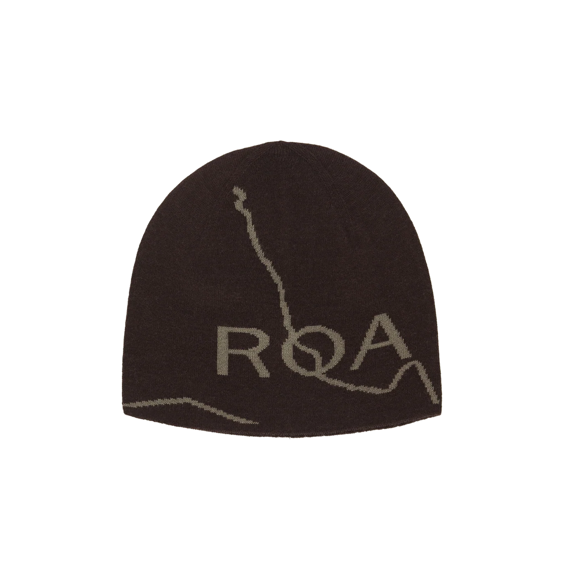 KM5DHTBRA21BR ROA Logo Wool Beanie Brown - 25FW