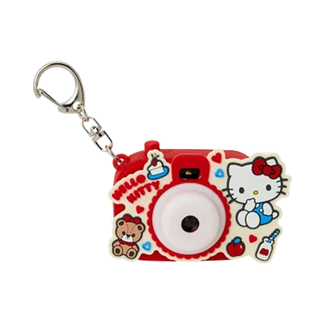73636 Sanrio Hello Kitty Camera-Shaped Light Scope Miniature Toy Keychain