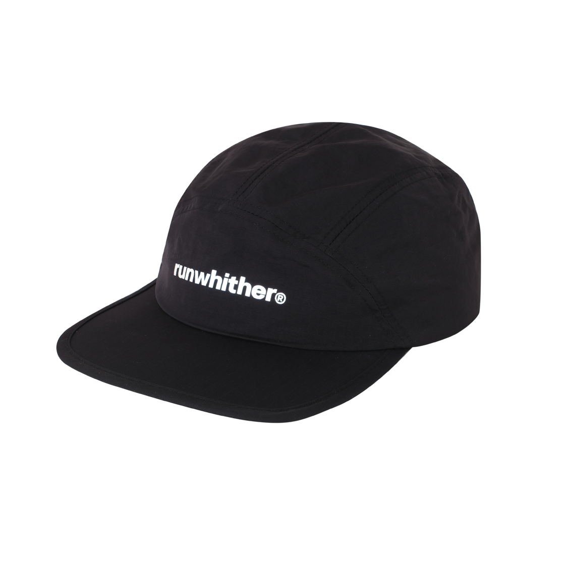 런위더 리플렉터 러닝 캡 블랙(runwhither Reflector Running Cap Black)