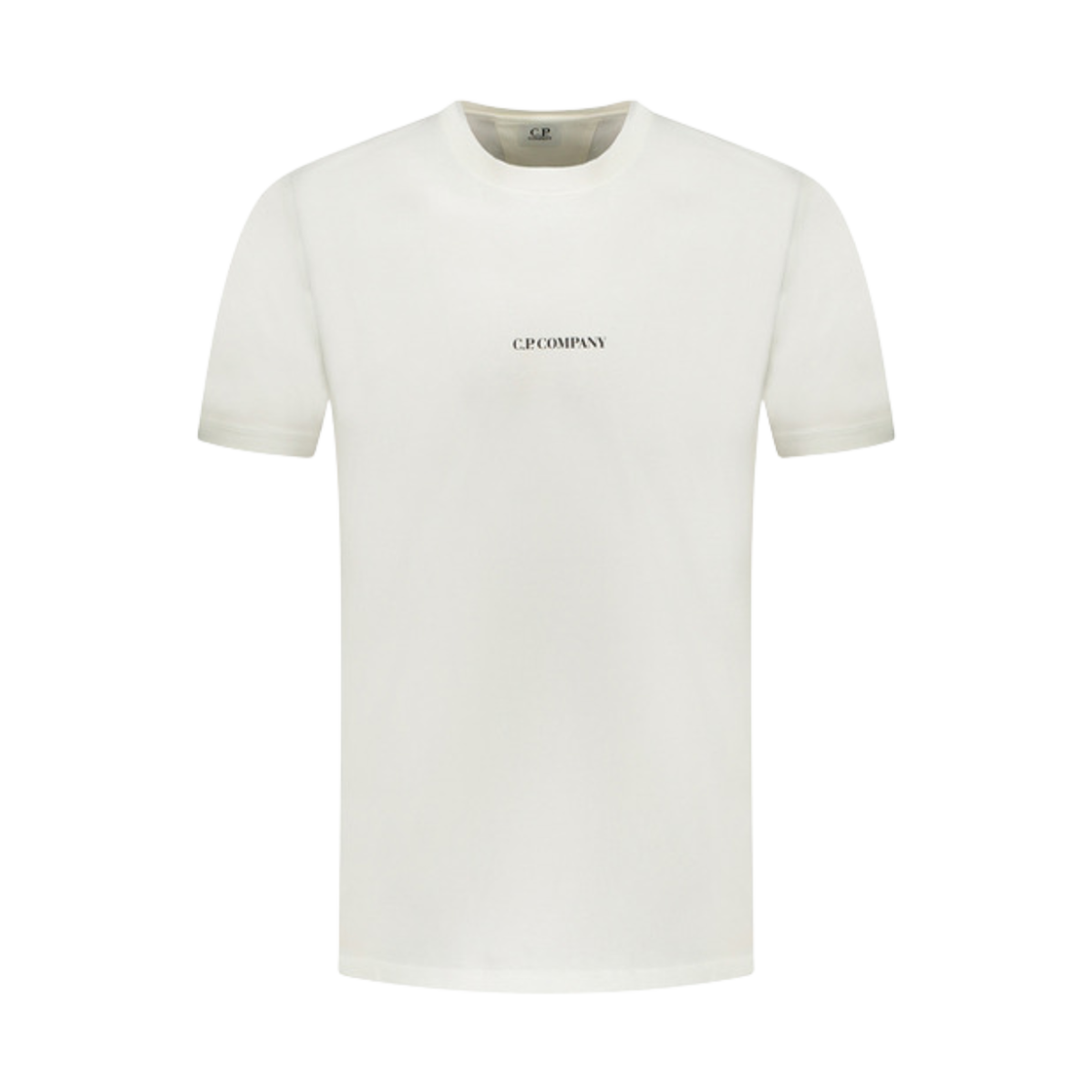 16CMTS085A005431G103 C.P. Company 24/1 Jersey Garment Dyed Logo T-Shirt Gauze White - 24SS