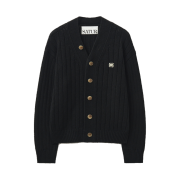 SATUR Faro Over Size Boucle Cardigan Classic Black