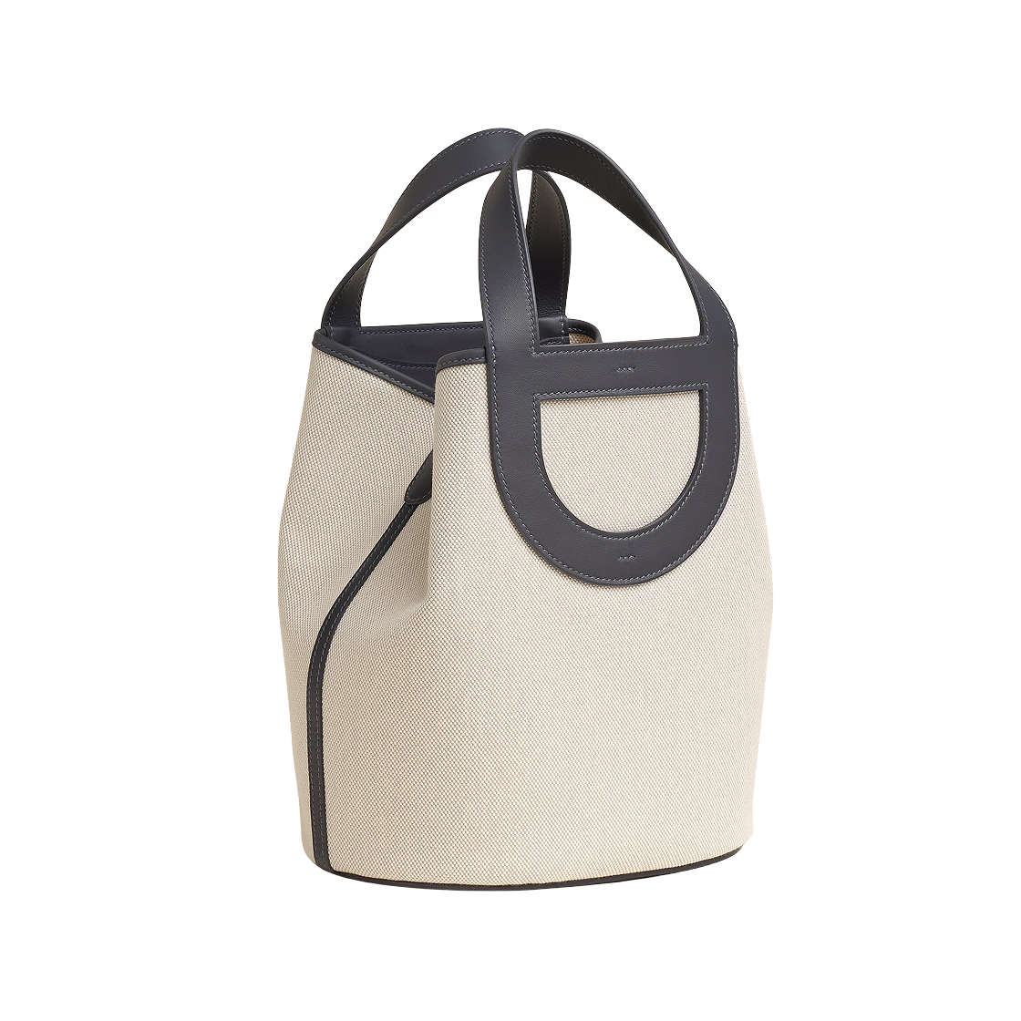 에르메스 인 더 루프 23 백 H 캔버스 스위프트 & 옐로우 골드 하드웨어 에크루 블루 글레이셔 아두와즈(Hermes In The Loop 23 Bag H Canvas Swift & Yellow Gold Ecru Bleu Glacier Ardoise) - 2