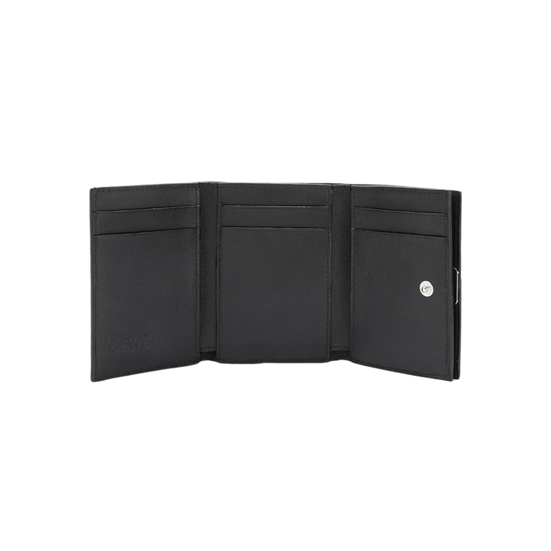로에베 페블 그레인 카프스킨 아나그램 월렛 블랙(Loewe Pebble Grain Calfskin Anagram Wallet Black) - 2