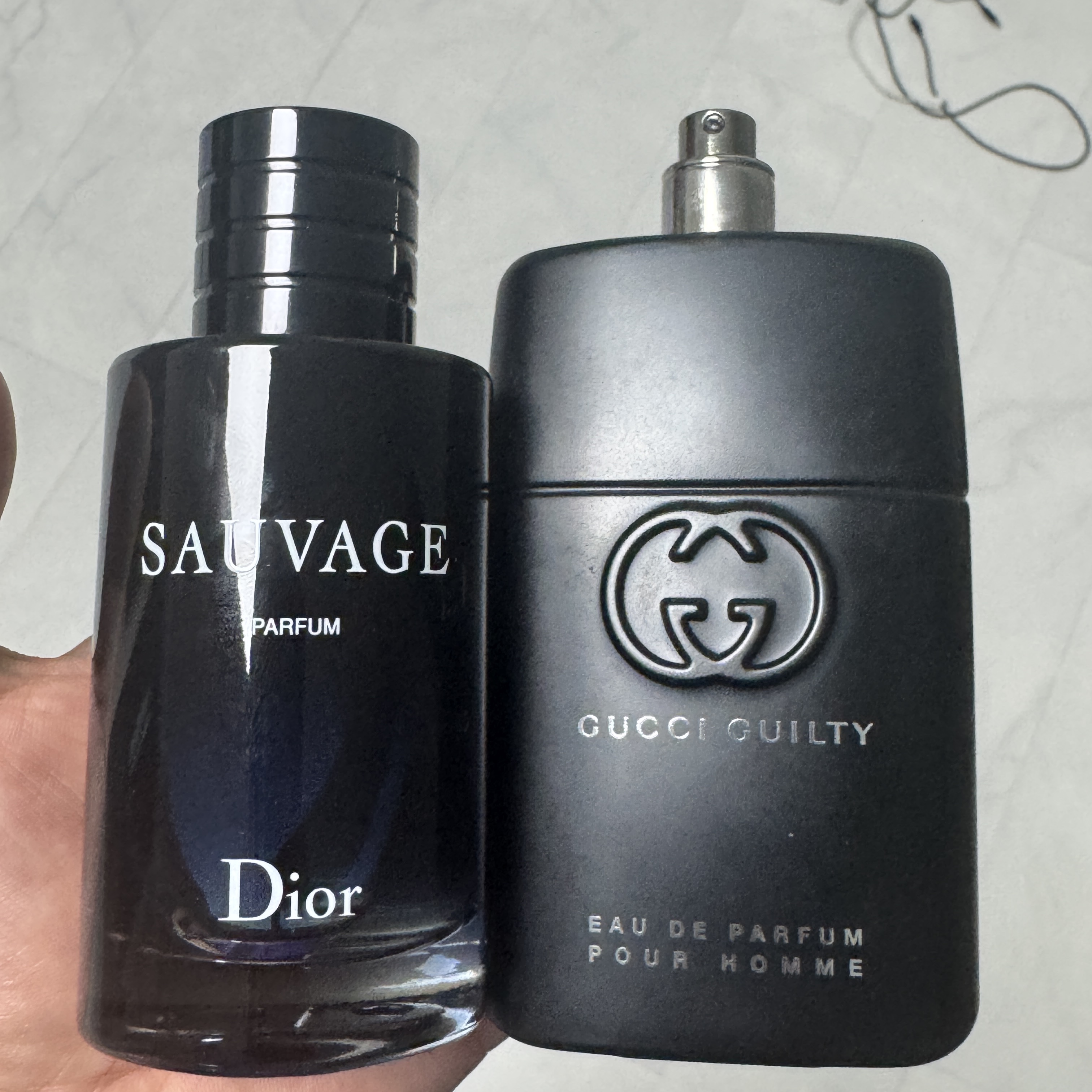 Dior Sauvage Eau De Parfum 100ml, Gucci Guilty Eau De Parfum Intense Pour Femme 50ml 착용 스타일